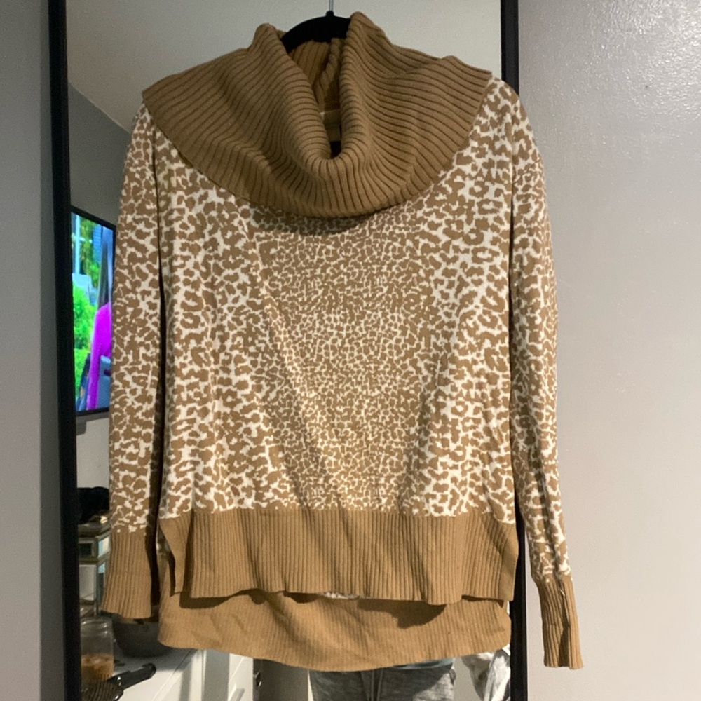 Leapord turtleneck Michael Kors sweater